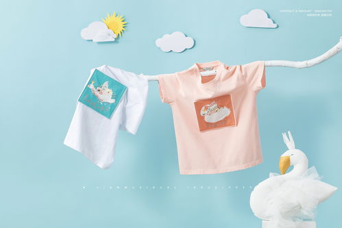 童裝創意攝影 兒童服飾靜物創意拍攝 t恤褲子產品攝影